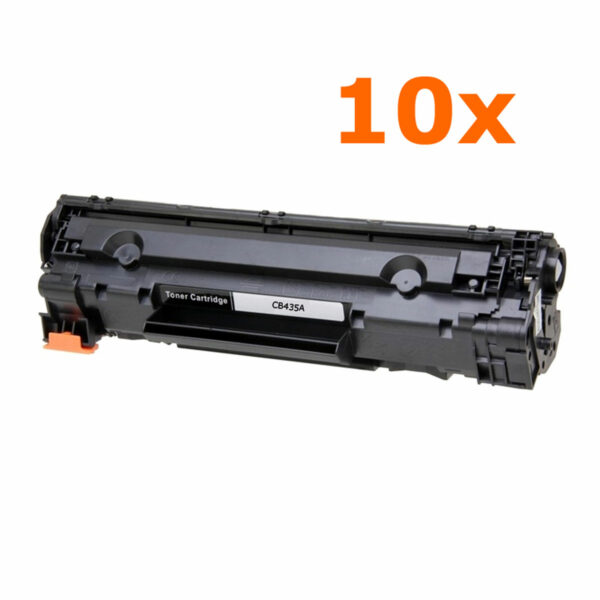 10 Adet HP CB435A Siyah Muadil Toner Kartuşu