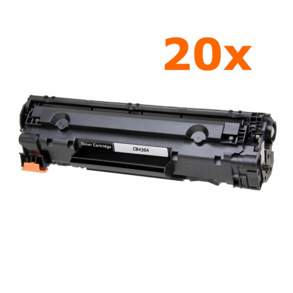 20 Adet HP CB436A Siyah Muadil Toner Kartuşu