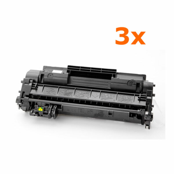 3 Adet HP CE505A Siyah Muadil Toner Kartuşu