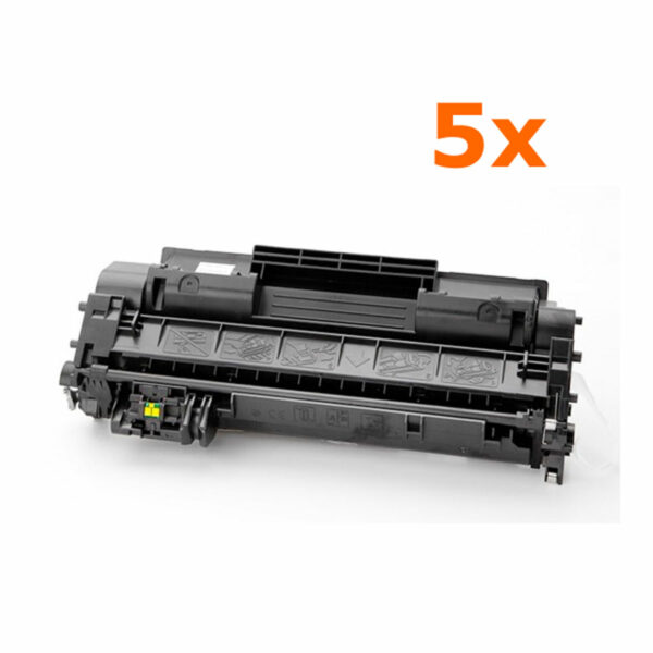 5 Adet HP CE505A Siyah Muadil Toner Kartuşu