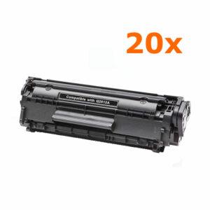 20 Adet HP Q2612A Siyah Muadil Toner Kartuşu