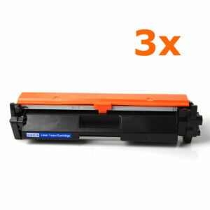 3 Adet HP CF217A Siyah Muadil Toner Kartuşu