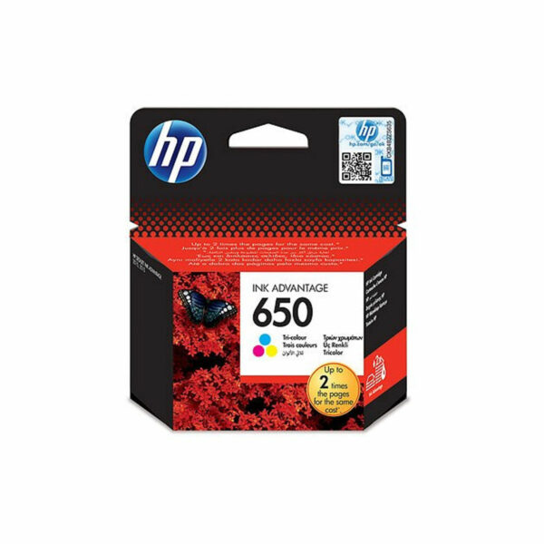 HP CZ102A Renkli Orijinal Mürekkep Kartuşu No:650